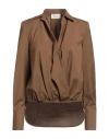 Vicolo Woman Top Military Green Size S Polyester, Viscose, Elastane