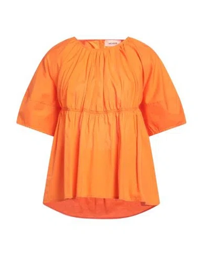 Vicolo Woman Top Orange Size M Cotton