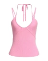 Vicolo Woman Top Pink Size Onesize Viscose, Polyester In Pink