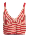 Vicolo Woman Top Red Size Onesize Cotton
