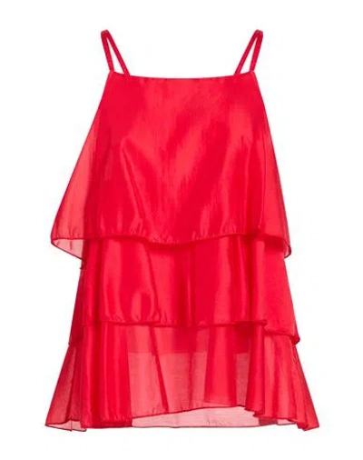 Vicolo Woman Top Red Size Onesize Tencel, Polyester