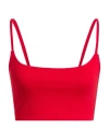Vicolo Woman Top Red Size Onesize Viscose, Elastane In Red