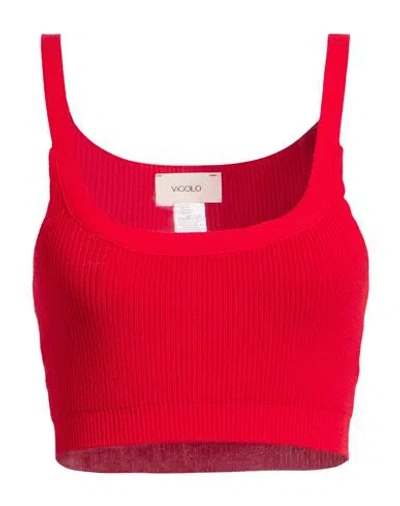 Vicolo Woman Top Red Size Onesize Viscose, Polyester