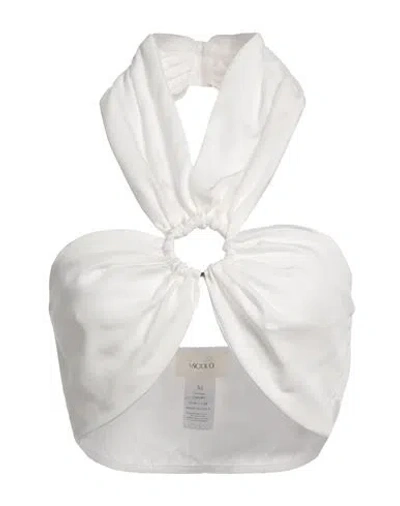 Vicolo Woman Top White Size M Viscose In White