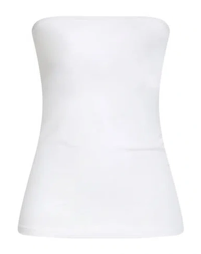 Vicolo Woman Top White Size Onesize Viscose, Elastane