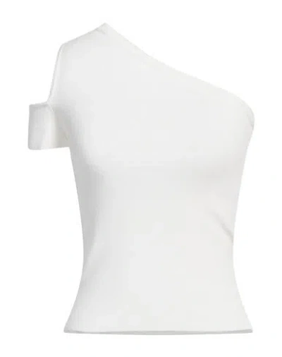 Vicolo Woman Top White Size Onesize Viscose, Polyester In White