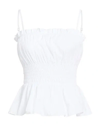 Vicolo Woman Top White Size S Cotton