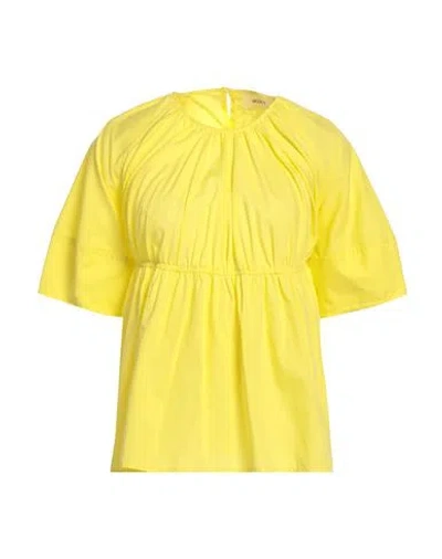 Vicolo Woman Top Yellow Size M Cotton