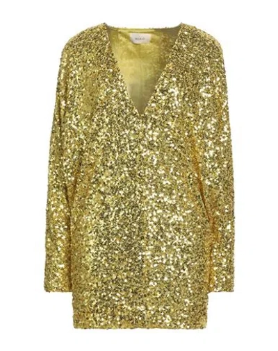 Vicolo Woman Mini Dress Yellow Size Onesize Polyester, Elastane