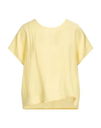 Vicolo Woman Top Yellow Size Onesize Viscose, Linen, Polyamide
