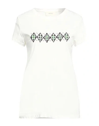 Vicolo Woman T-shirt White Size Onesize Cotton