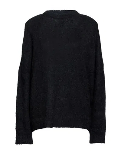 Vicolo Woman Turtleneck Black Size Onesize Acrylic, Mohair Wool, Polyamide