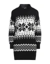 Vicolo Woman Turtleneck Black Size Onesize Wool, Acrylic In Black