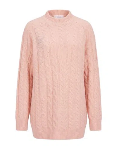 Vicolo Woman Turtleneck Blush Size Onesize Acrylic, Polyamide, Mohair Wool, Wool, Elastane In Pink