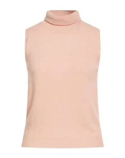 Vicolo Woman Turtleneck Blush Size Onesize Wool, Cashmere In Pink