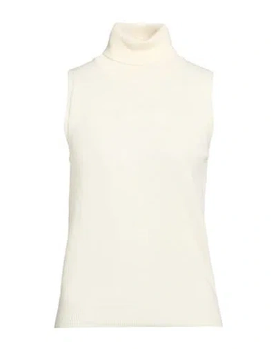 Vicolo Woman Turtleneck Ivory Size Onesize Wool, Cashmere In White