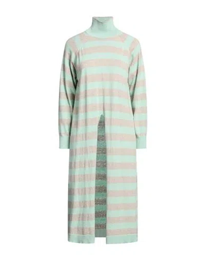 Vicolo Woman Turtleneck Light Green Size Onesize Viscose, Polyamide, Wool, Cashmere
