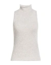 Vicolo Woman Turtleneck Light Grey Size Onesize Polyester, Polyamide