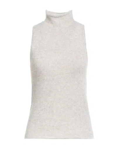 Vicolo Woman Turtleneck Light Grey Size Onesize Polyester, Polyamide