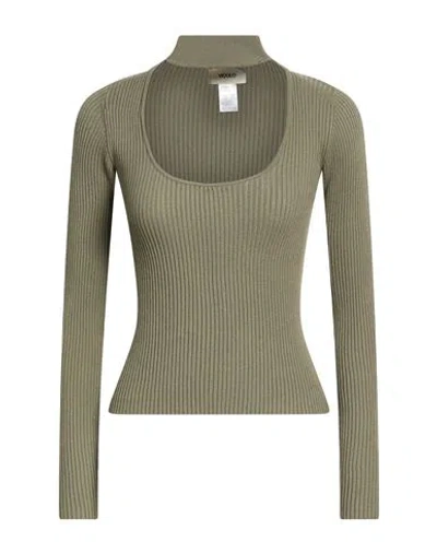 Vicolo Woman Turtleneck Military Green Size Onesize Viscose, Polyester