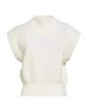 Vicolo Woman Turtleneck White Size Onesize Viscose, Polyamide, Wool, Cashmere In Neutral