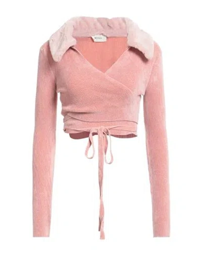 Vicolo Woman Wrap Cardigans Pink Size Onesize Viscose, Polyamide, Elastane