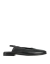 Vicolo8 Woman Ballet Flats Black Size 7 Leather In Black