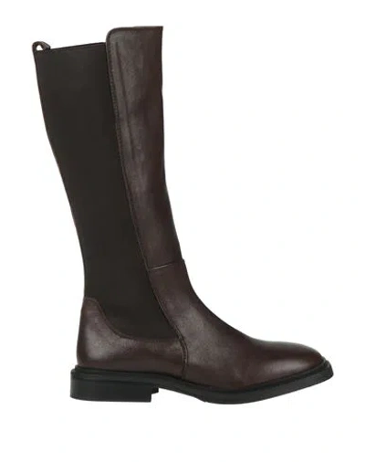 Vicolo8 Woman Boot Dark Brown Size 7 Leather