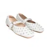 Vicson Women's White / Neutrals Maia Crystal White In White