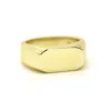 Vicstonenyc Fine Jewelry Gold Yellow Vermeil Bold Signet Ring For Men
