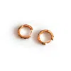 Vicstonenyc Fine Jewelry Hammered Textured Huggie For Men - Rose Gold Vermeil
