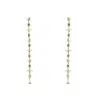 Vicstonenyc Fine Jewelry Long Dangle Gold Earrings For Women