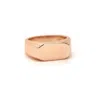 Vicstonenyc Fine Jewelry Rose Gold Rose Solid Gold Bold Signet Ring For Men