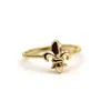 Vicstonenyc Fine Jewelry Women's Antique Fleur De Lis Yellow Solid Gold Ring In Gold