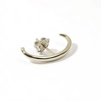 Vicstonenyc Fine Jewelry Women's Ear Cuff Lobe White Solid Gold Earring