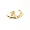 Vicstonenyc Fine Jewelry Women's Ear Cuff Lobe Yellow Solid Gold Earring