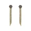 Vicstonenyc Fine Jewelry Women's Gold Hexa Han Dangling Earrings In Gold