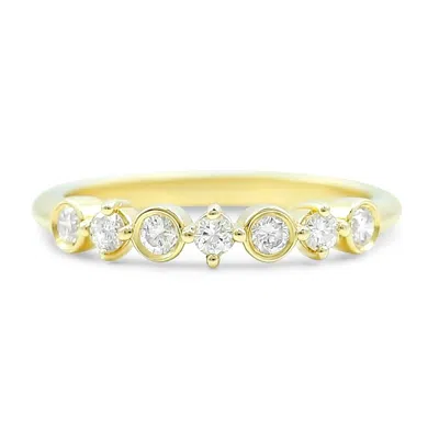 Vicstonenyc Fine Jewelry Women's Lab Diamond Half Eternity Band In Gold
