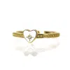 Vicstonenyc Fine Jewelry Women's Natural Diamond Northern Star Love Yellow Gold Ring In Gold
