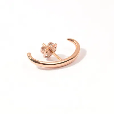 Vicstonenyc Fine Jewelry Women's Rose Gold Ear Cuff Lobe Rose Solid Gold Earring