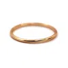 Vicstonenyc Fine Jewelry Women's Rose Gold Simple Thin Rose Solid Gold Ring In Gold