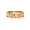 Vicstonenyc Fine Jewelry Women's Rose Gold Timeless Flat Dots Rose Solid Gold Ring