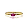 Vicstonenyc Fine Jewelry Women's Ruby Gold Ring In Gold