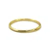 Vicstonenyc Fine Jewelry Women's Simple Thin Yellow Solid Gold Ring In Gold