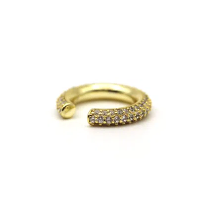 Vicstonenyc Fine Jewelry Women's Stone Ear Gold Cuff