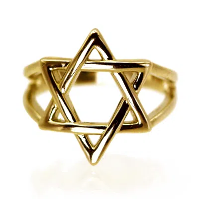 Vicstonenyc Fine Jewelry Women's Yellow Gold Six-pointed Star Ring