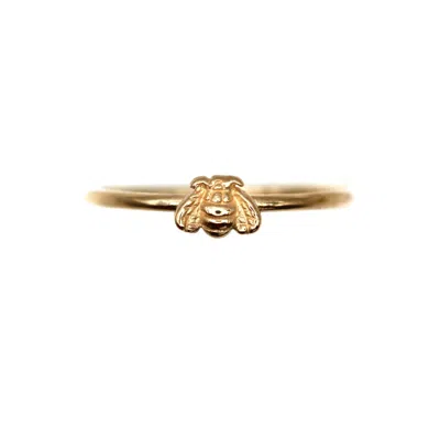 Vicstonenyc Fine Jewelry Women's You Are My Home, My Honey Bee Ring - Yellow Solid Gold - Hand-crafted With Love
