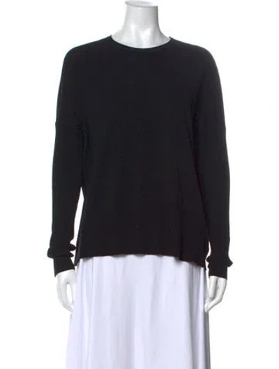Pre-owned Victor Alfaro Crew Neck Long Sleeve Top In Black