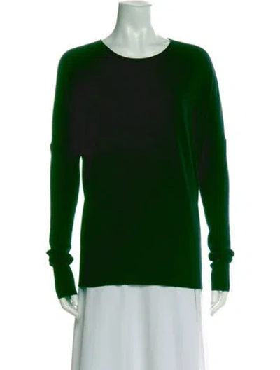 Pre-owned Victor Alfaro Crew Neck Long Sleeve Top In Green