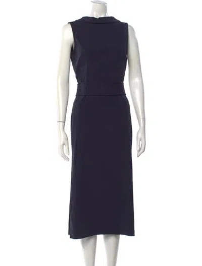 Pre-owned Victor Alfaro Knee-length Dress In Blue